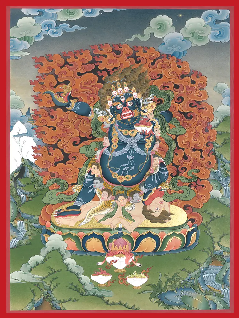 Two-Armed Mahakala (Bernakchen - Black Cloak)
